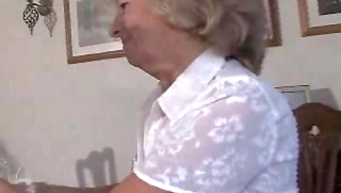 Delightful Granny In Girdle And Seamed Nylons